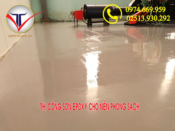 thi công sơn epoxy nền phòng sạch